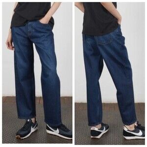 6397 New Skater Jeans Dark Blue Women’s Size 23 High Rise Organic Cotton Crop